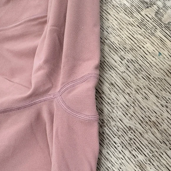 Athleta Brown Taupe 7/8 Salutation Stash Pocket Small Tights Leggings High Waist - Picture 13 of 16